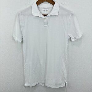 Crewcuts Boys White Polo Shirt Size 16 Short Sleeve Cotton Casual Top Uniform